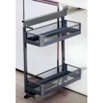 Bottle Pull Out - Grey Glass