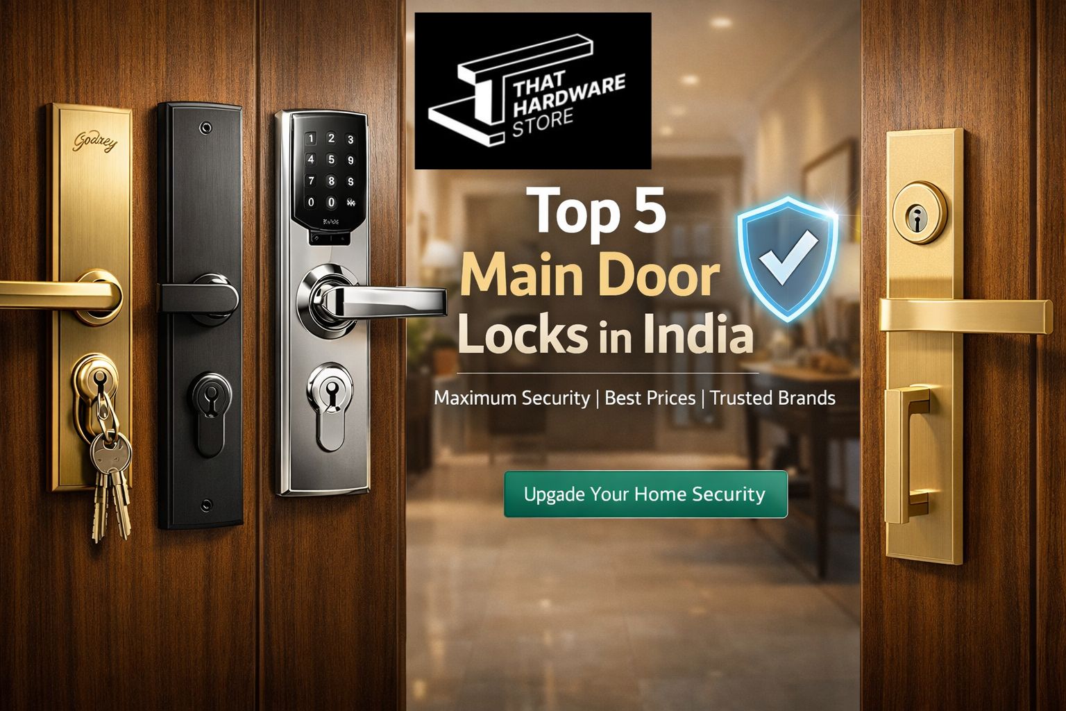 best main door locks in India Godrej and Europa smart lock