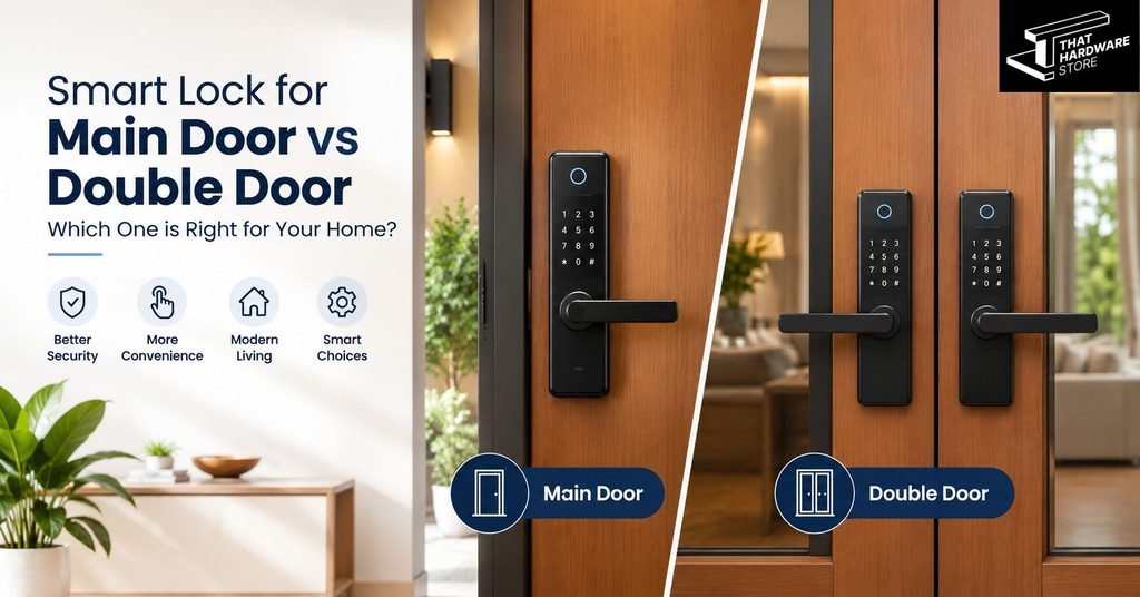 Smart lock for main door with fingerprint and PIN access