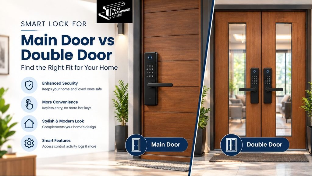 Smart lock for main door vs double door comparison