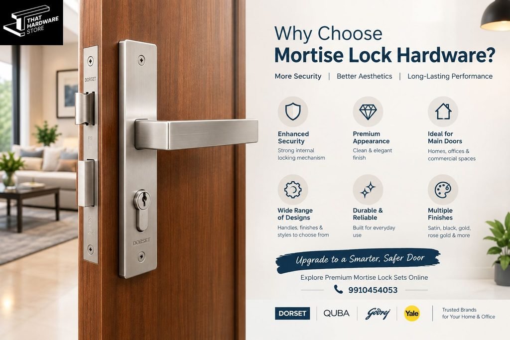 Premium mortise door lock hardware for modern wooden doors