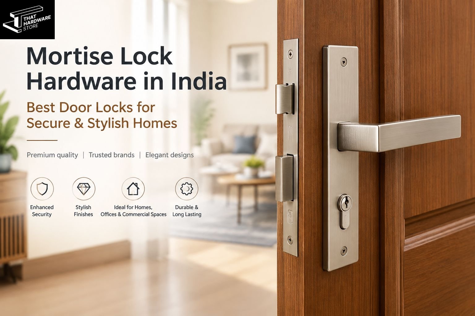 Mortise lock hardware in India for secure and stylish home doors