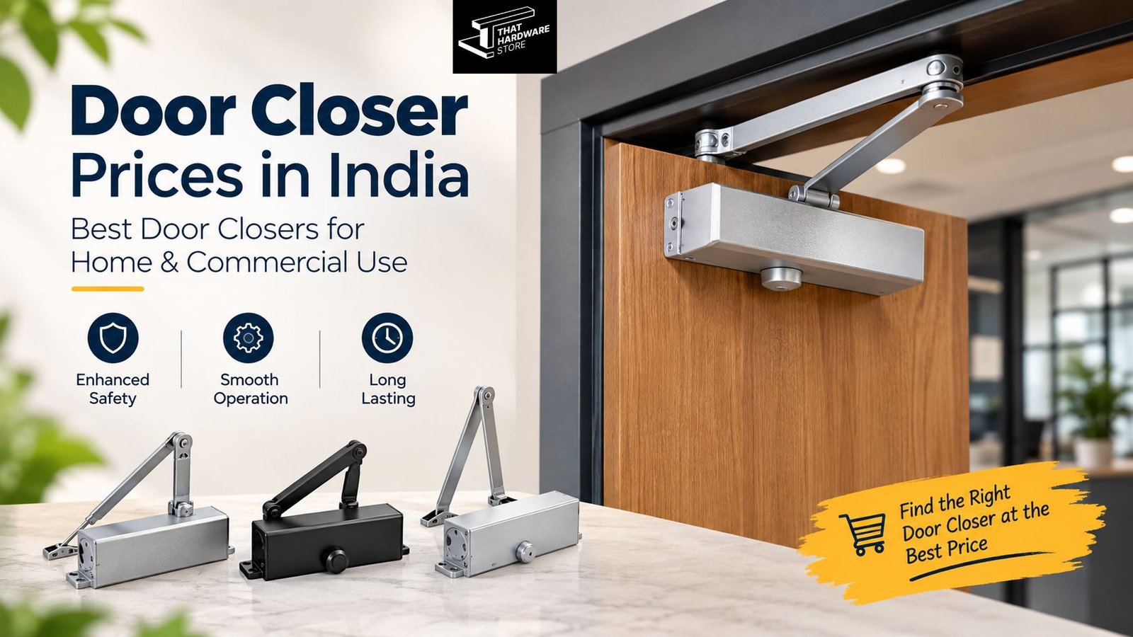 Door closer prices in India for home and commercial doors