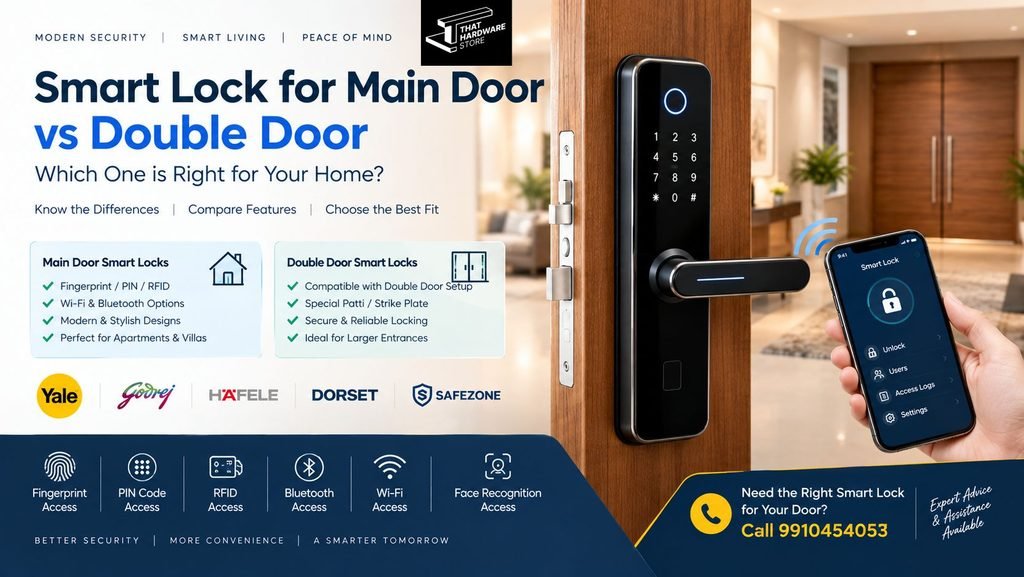 Smart door lock for modern homes with keyless entry features