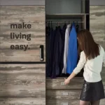 Yale fingerprint handle lock on sliding wardrobe