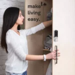 Yale Mesh Pin keypad lock on cupboard door