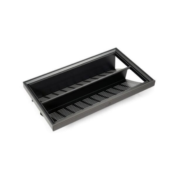 Hettich Wardrobe Shoe Rack Pull Out – Grey & Mocha, view 1