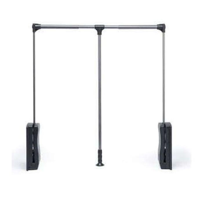 Hettich Wardrobe Lift Pull Down Hanger Grey Mocha 1 Hettich Wardrobe Lift Pull Down Hanger – Grey & Mocha, view 1