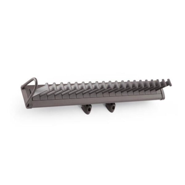 Hettich Tie Rack Pull Out for Wardrobe – Grey & Mocha, view 1