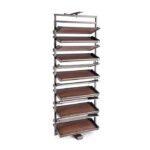 Hettich Revolving Shoe Rack for Wardrobe – Grey 4 Tier