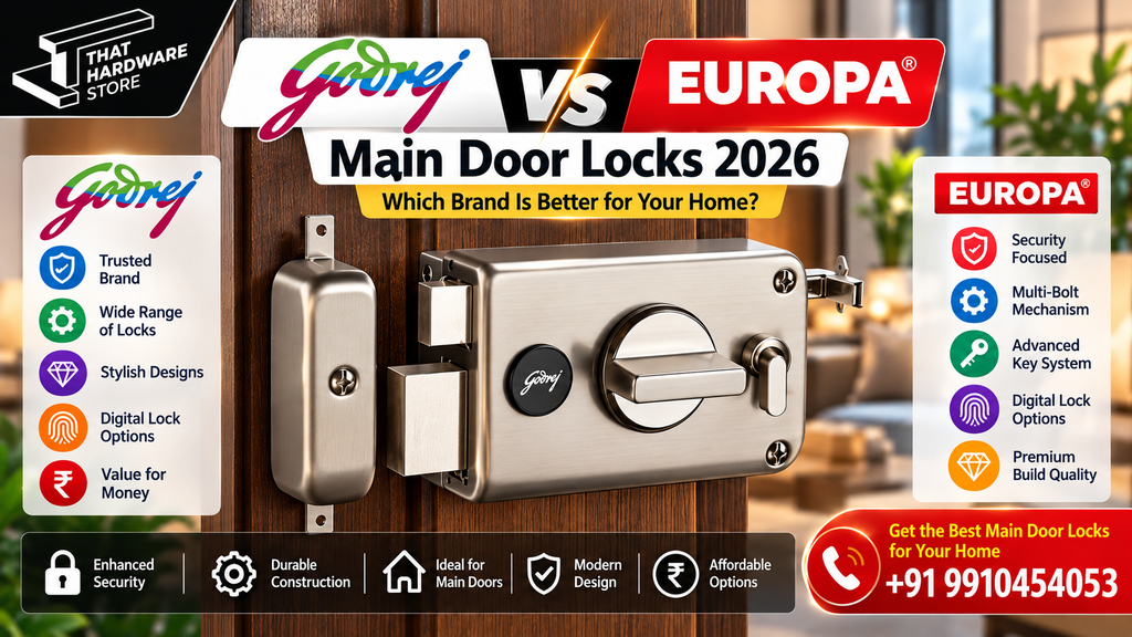 Godrej traditional pin cylinder lock and key for main door