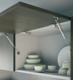 Hafele gas spring lift-up flap stay on kitchen wall cabinet