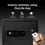 Ozone Bio Vault Life-30 unlock with Wi-Fi OzoLife app, access history and tamper alarm