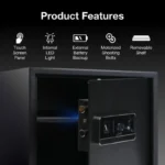 Ozone Bio Vault Life-30 interior with LED light, shelf and motorised bolts