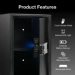 Ozone Bio Vault Life-55 interior with LED light, shelf and motorised bolts