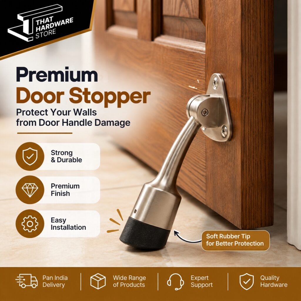 Premium door stopper for protecting walls from door handle damage