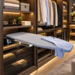Root Germany Pull Out Ironing Board for Wardrobe – Mocha, view 2