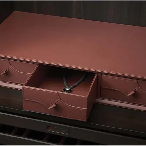 Root Germany Leather Triple Layer Drawer for Wardrobe – Mocha, view 1