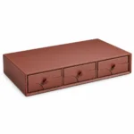 Root Germany Leather Triple Layer Drawer for Wardrobe – Mocha, view 2