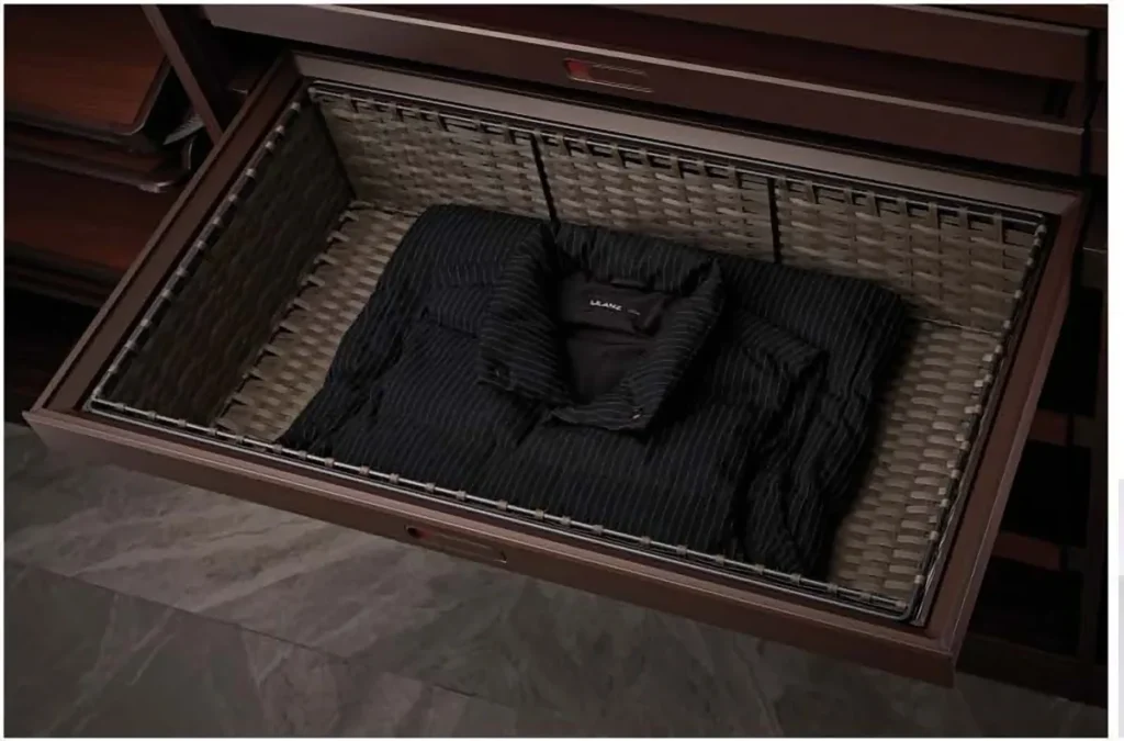 Root Germany Rattan Basket for Wardrobe – Mocha, view 1