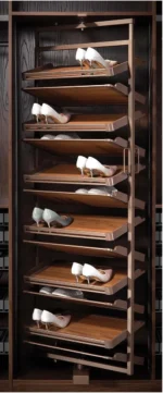 Root Germany Revolving Shoe Rack for Wardrobe – Mocha, view 3