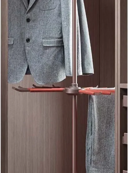 Root Germany 3 Tier Rotating Wardrobe Corner Unit – Mocha, view 1