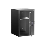 Yale Solis 560 big locker with door open and shelf