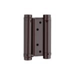 Yen double action hinge mild steel brown pair