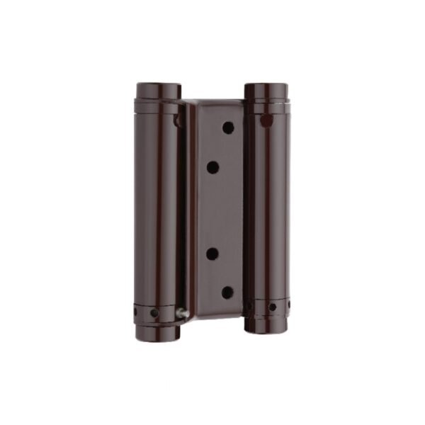 Yen double action hinge mild steel brown pair